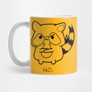 Grumpy Frustrated Raccoon Having a Bad Day Mug